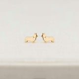 Corgi Dog Stud Earrings