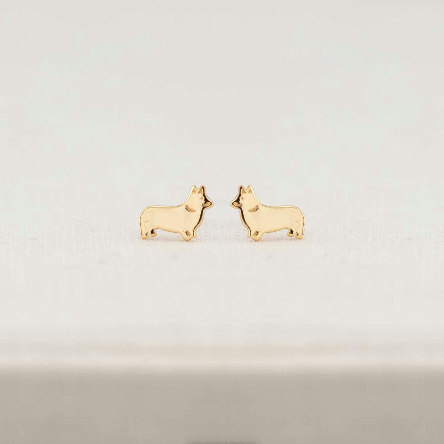 Corgi Dog Stud Earrings