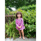 Long Sleeve Bubble Romper in Dino