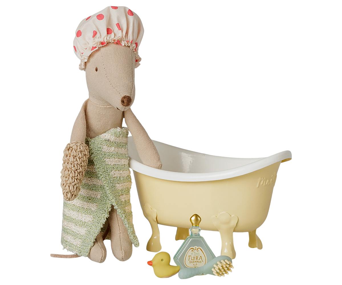 Bathtub set, Mouse - Yellow