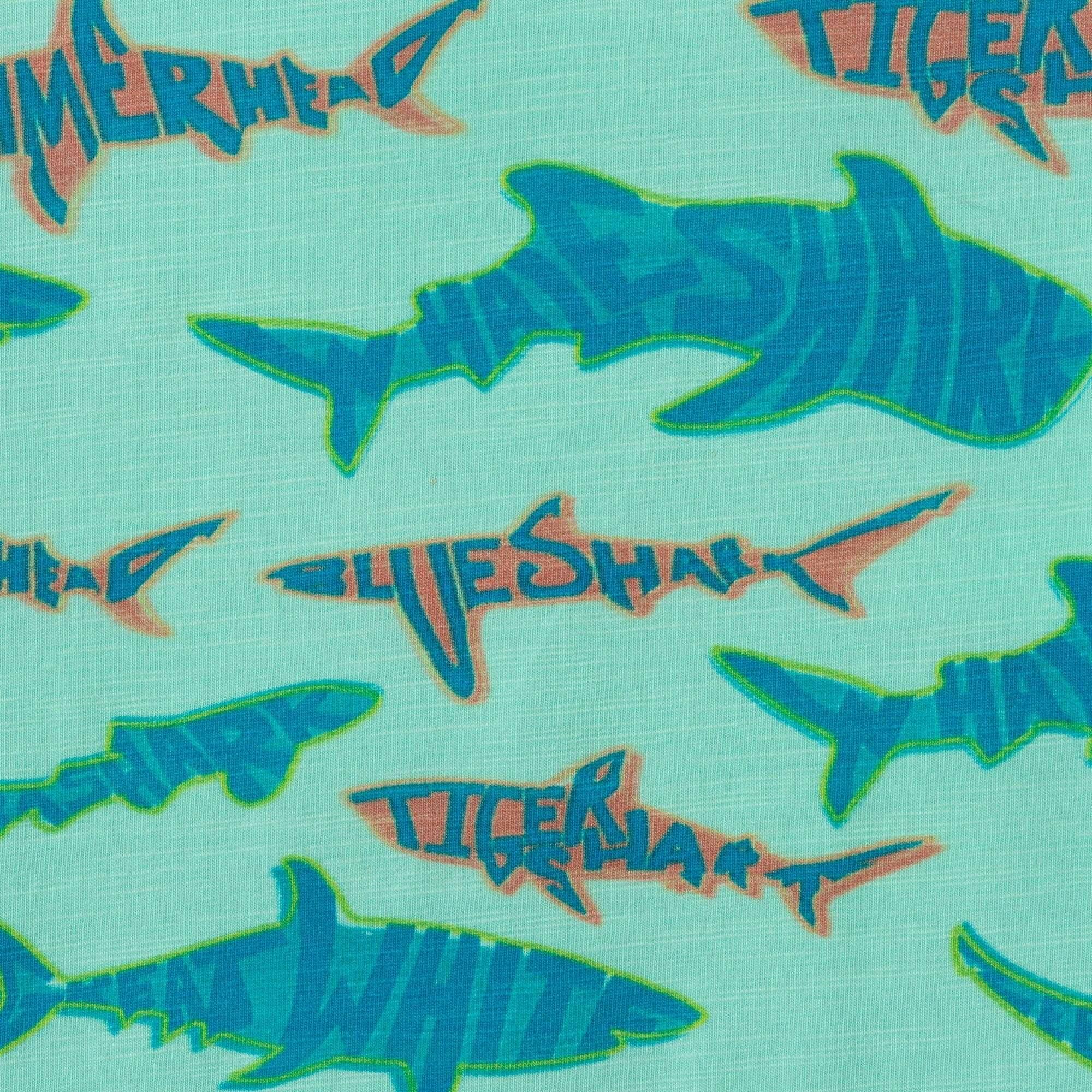 Boys Graphic Tee | Teal Sharks