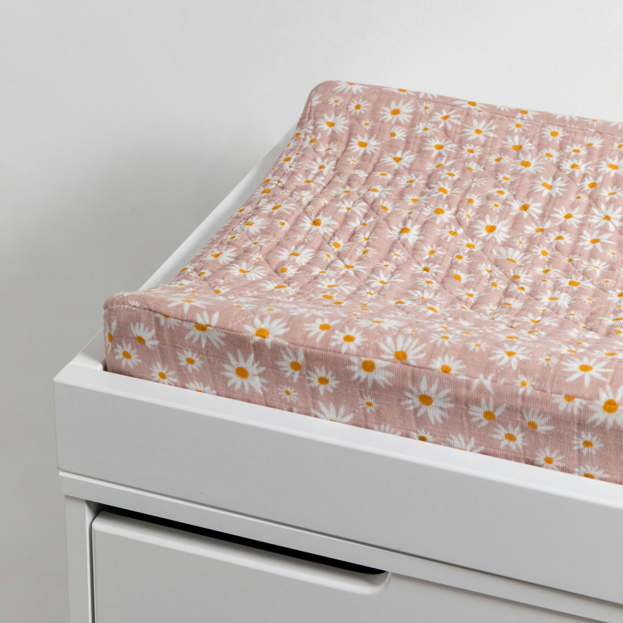 Organic Muslin Cotton Quilted Changing Pad Cover