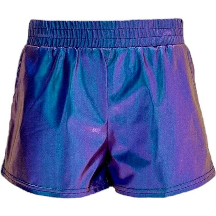 Metallic Track Shorts Blue