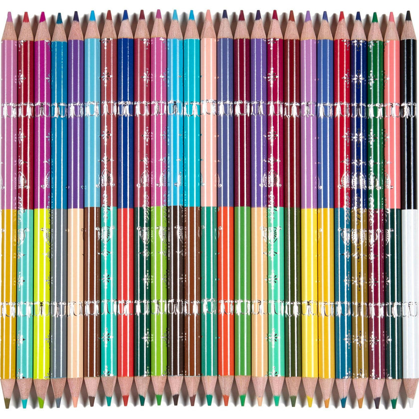 Piece&Love: Double-Sided Colored Pencils - Flora's - 25pc Set