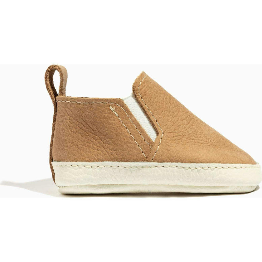 Weathered Brown Slip On Baby Shoe