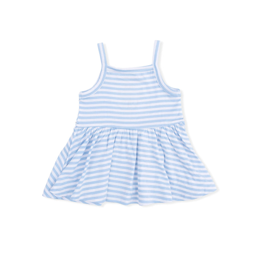 Striped Golf - Peplum Tank with Wide Leg Pant