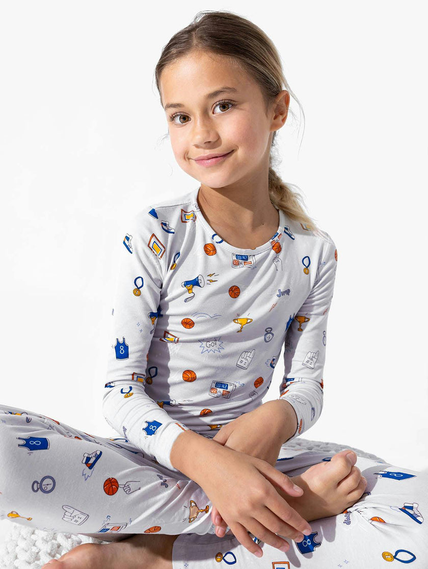 All Star Basketball Bamboo Kids Pajamas