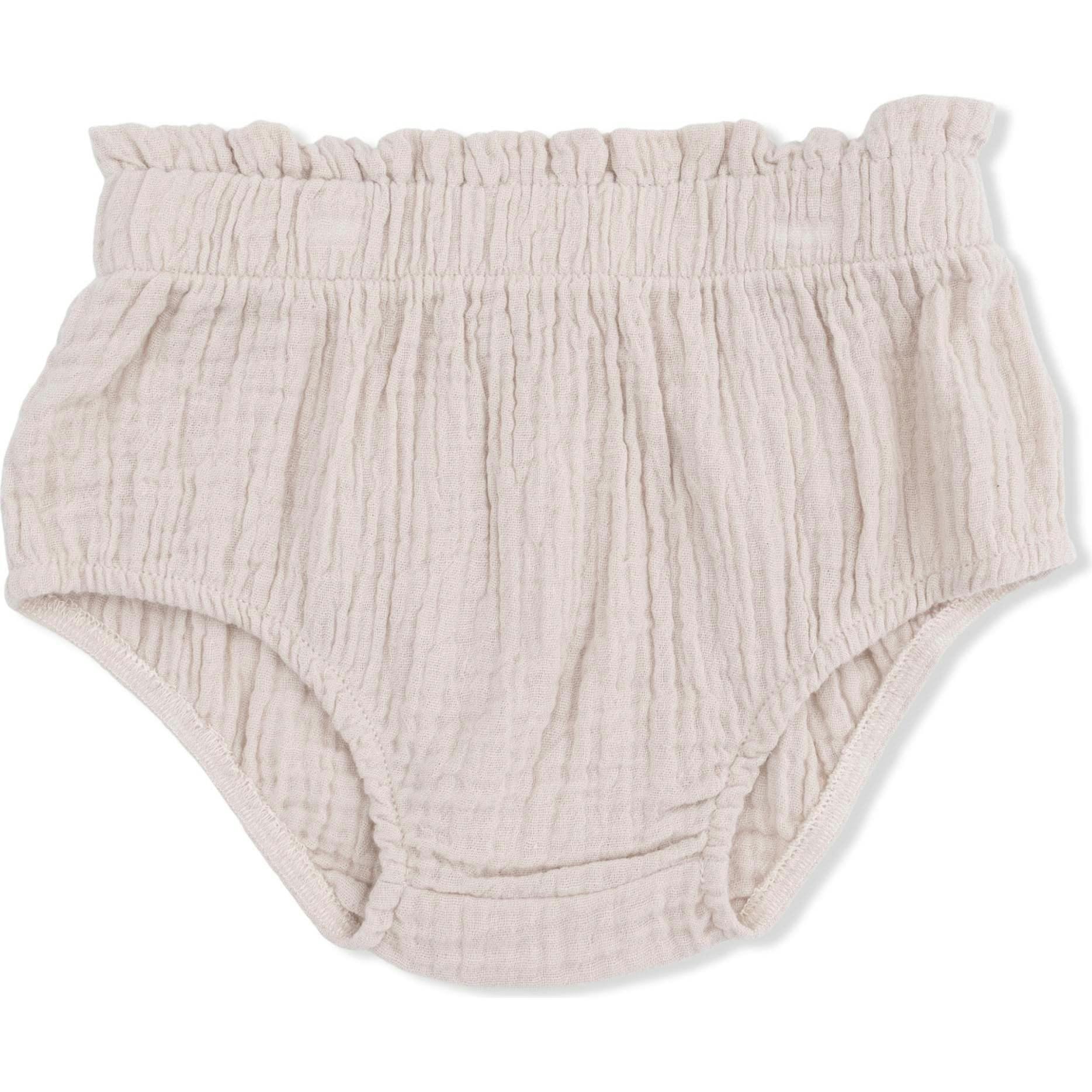 Solid Muslin French Oak - Babydoll Top with Mod Bloomer