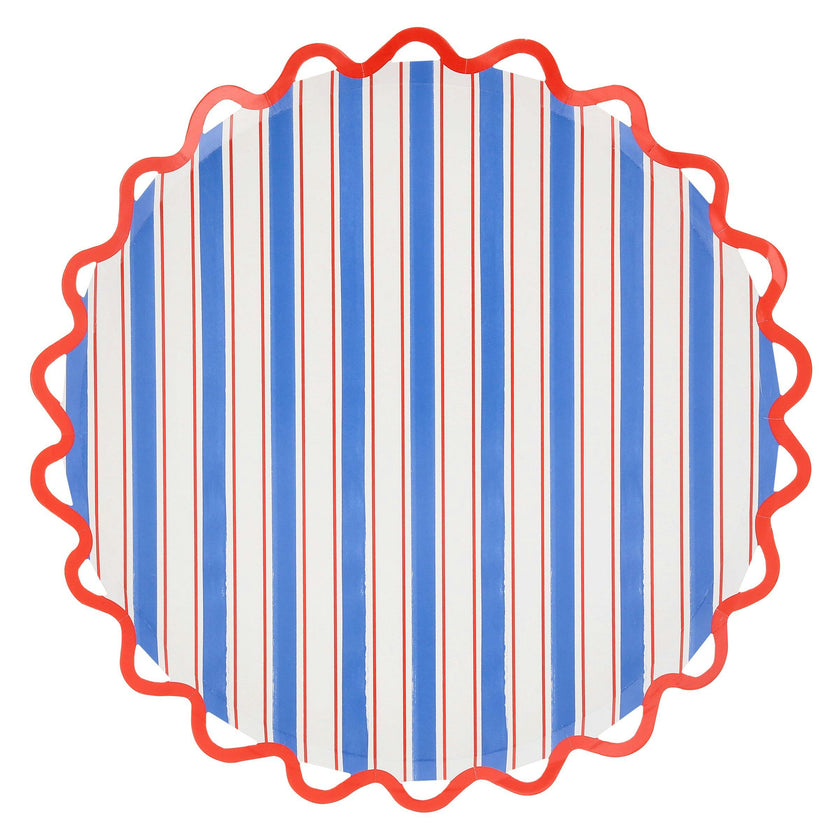Nautical Striped Dinner Plates