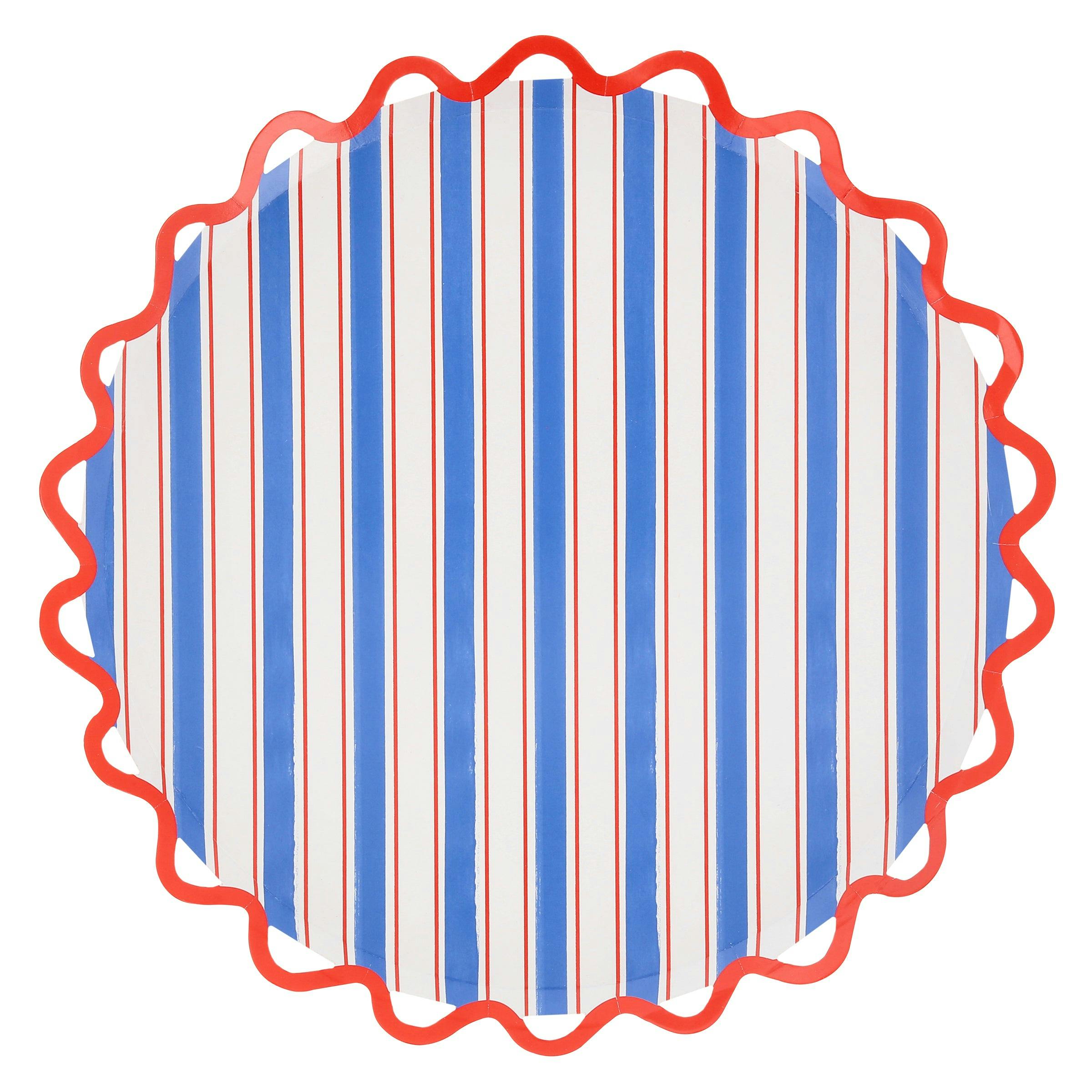 Nautical Striped Dinner Plates