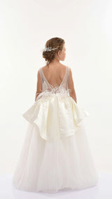 Ivory Belridge Floral Cascade Dress