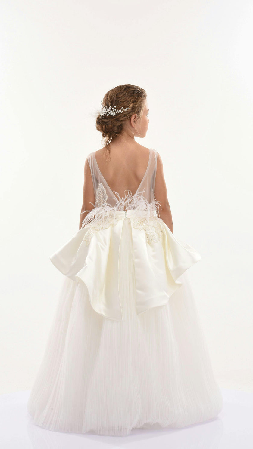 Ivory Belridge Floral Cascade Dress