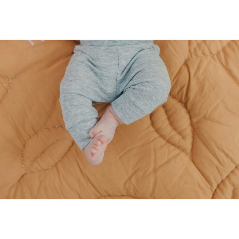 Willow Quilted Baby Play Mat (Dainty Leaf)