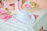 Packed Party Howdy Darling Pink Bow Cowboy Hat - White Felt Cattleman's Crease Cowgirl Hat with Pink Satin Ribbon Bows, One Size Fits All