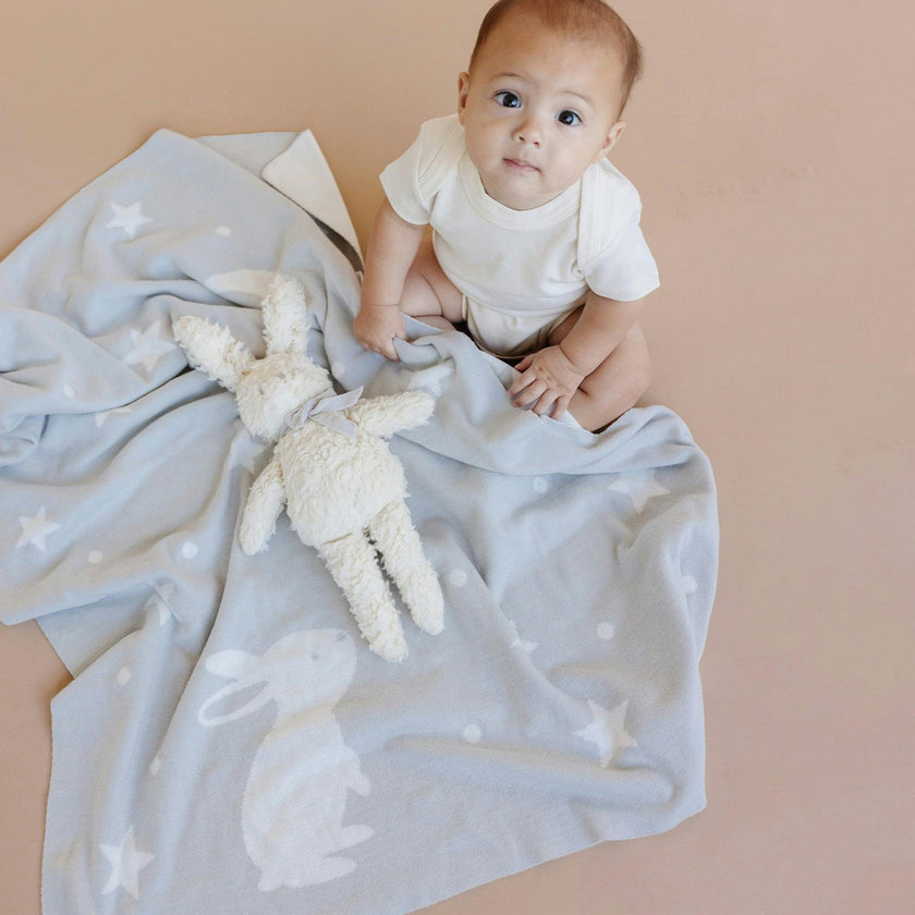 Star Moon Blanket Bunny Plush Toy Gift Set