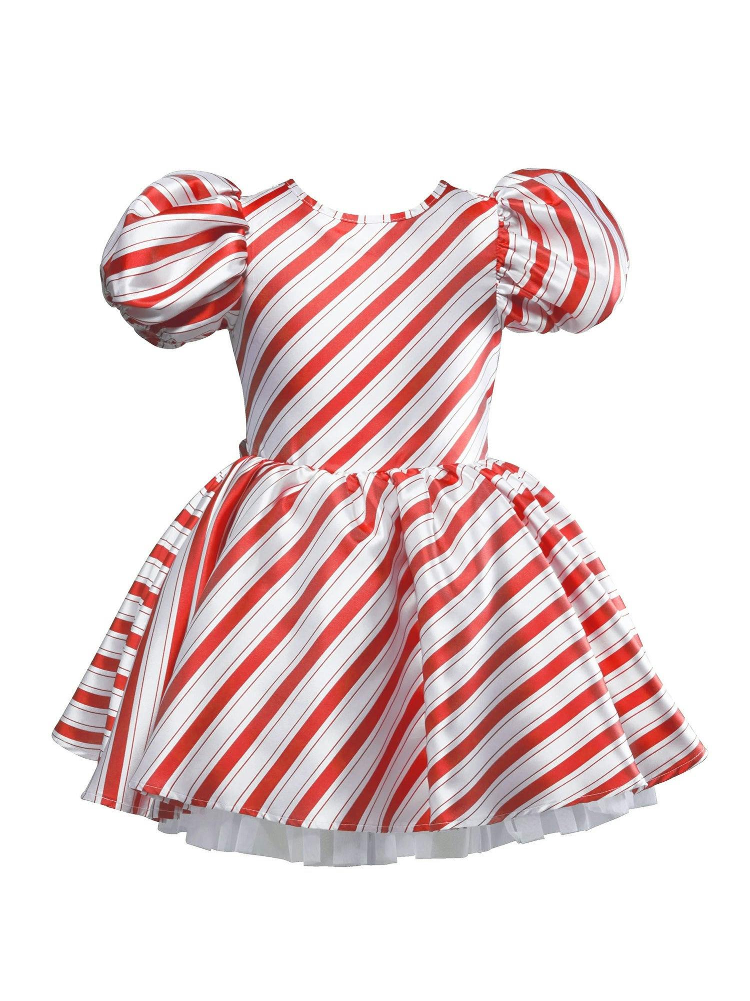 Holiday Candy Cane Dress for Girls