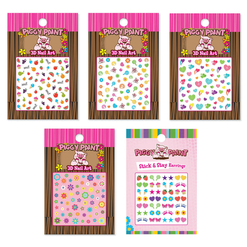 5 pack Nail Art Bundle