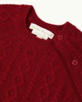 Bowen Cable Knit Dress - Ruby Red