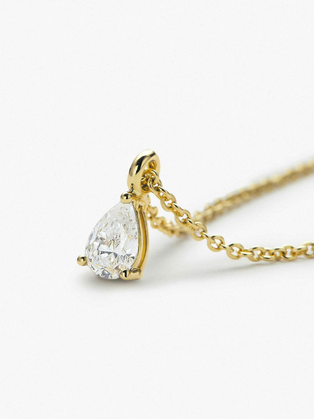 Delicate Solitaire Pendant - Elise Pendant