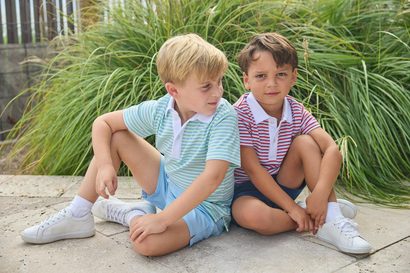 Short Sleeve Polo - Americana Stripe