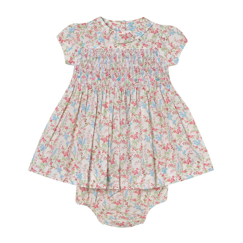 Hand-Smocked Baby Dress - Linnea