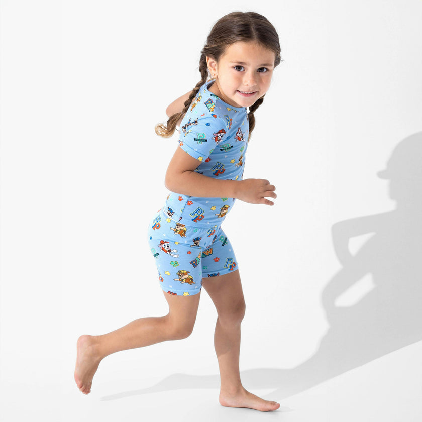 PAW Patrol: Varsity Blue Bamboo Kids Pajama Short Set