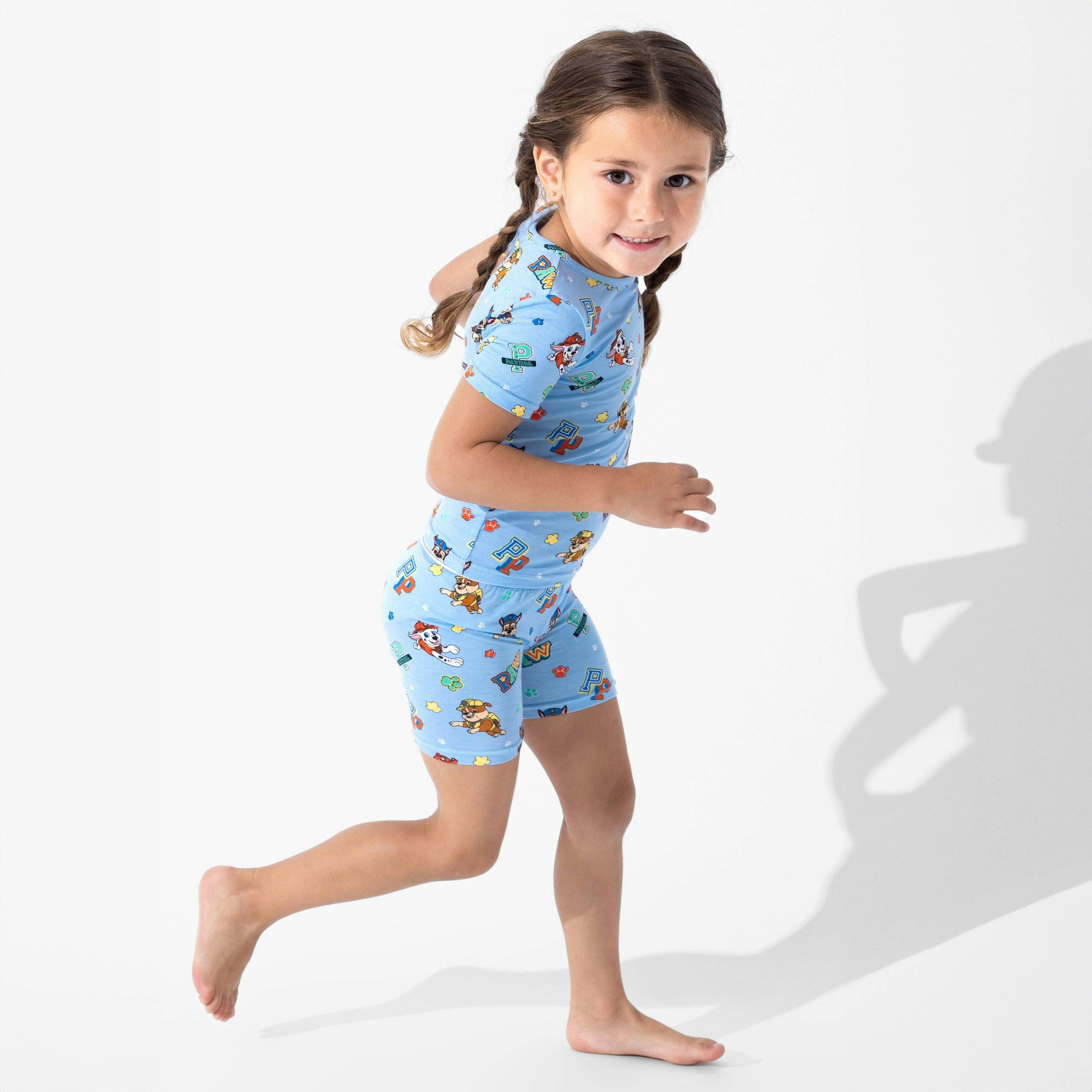 PAW Patrol: Varsity Blue Bamboo Kids Pajama Short Set