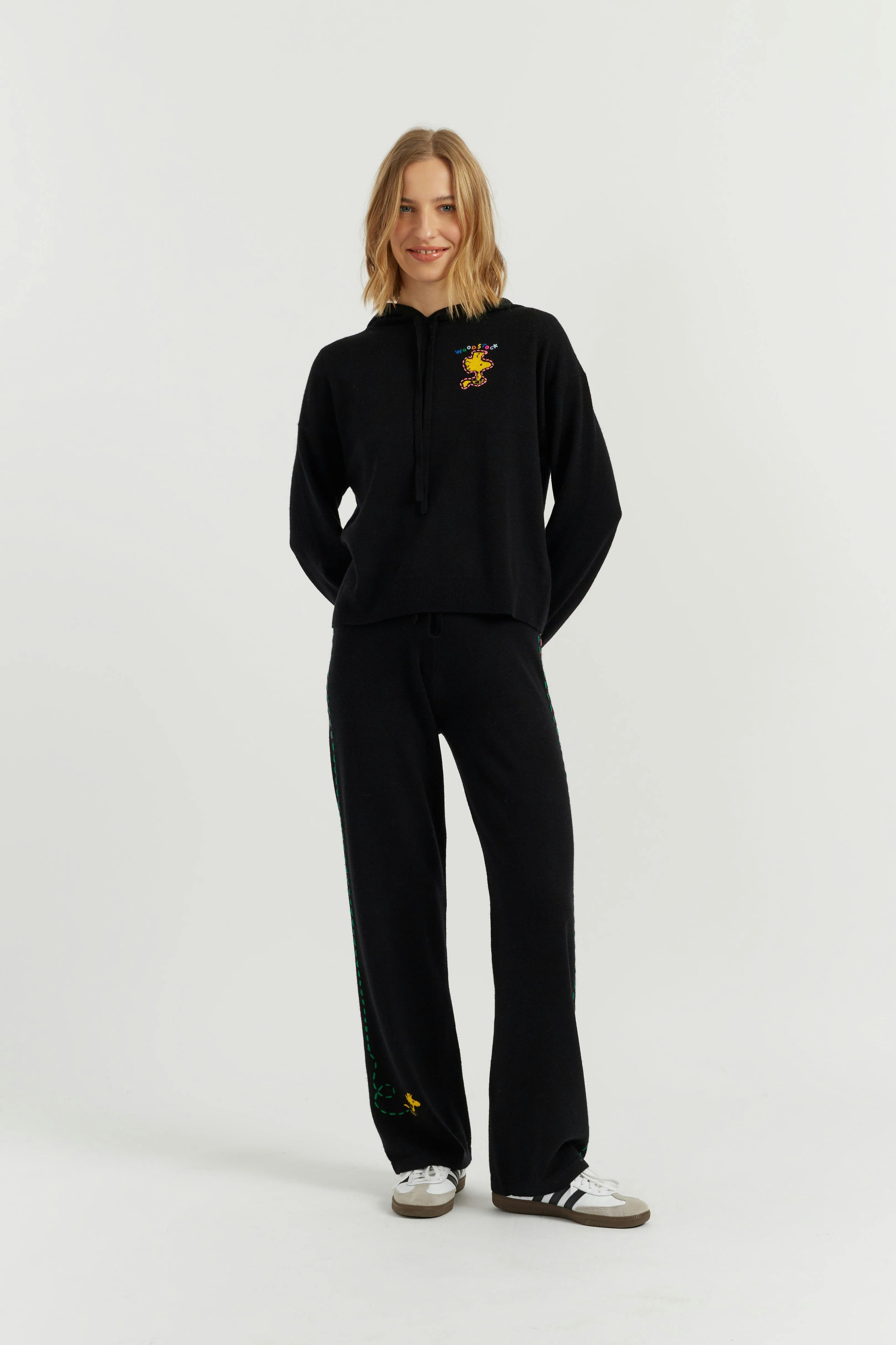 Wool-Cashmere Snoopy Hoodie