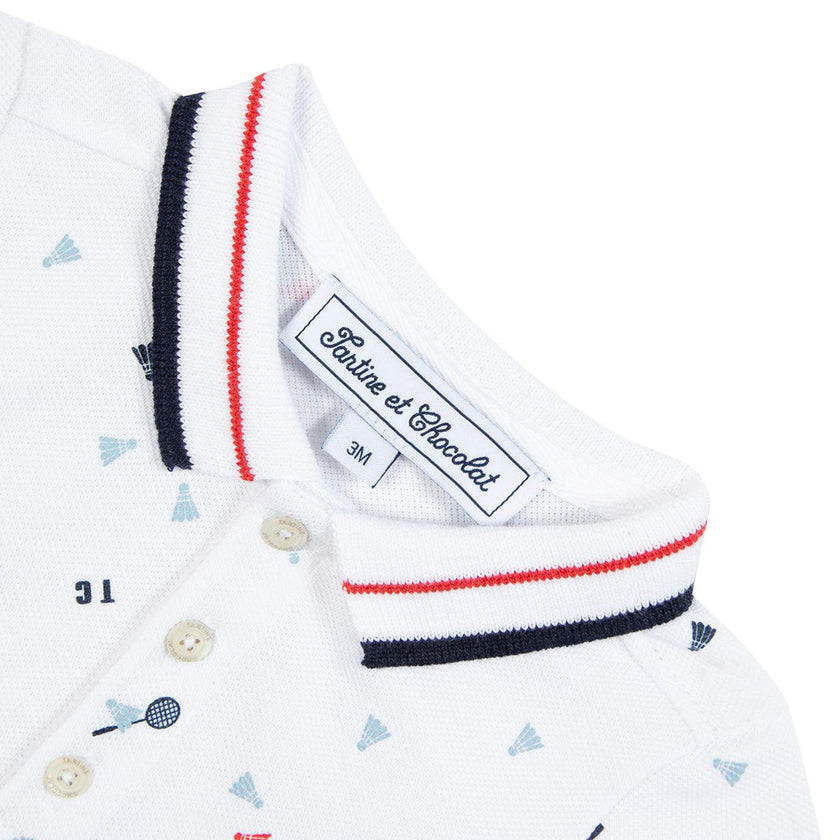 TARTINE ET CHOCOLAT Badminton Baby Polo