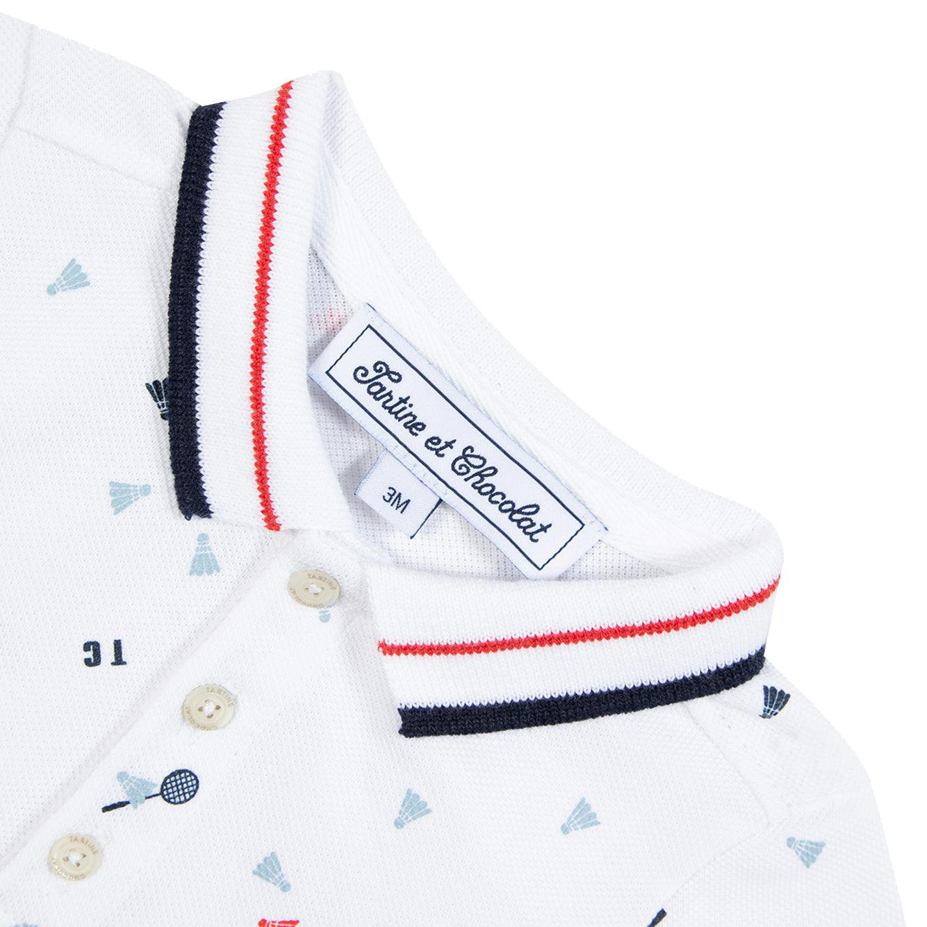 TARTINE ET CHOCOLAT Badminton Baby Polo