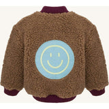 children's merino wool bomber jacket - teddy brown