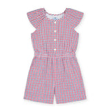 Plaid Seersucker Romper