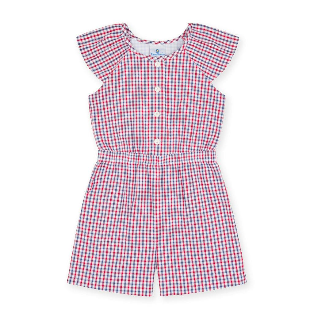 Plaid Seersucker Romper