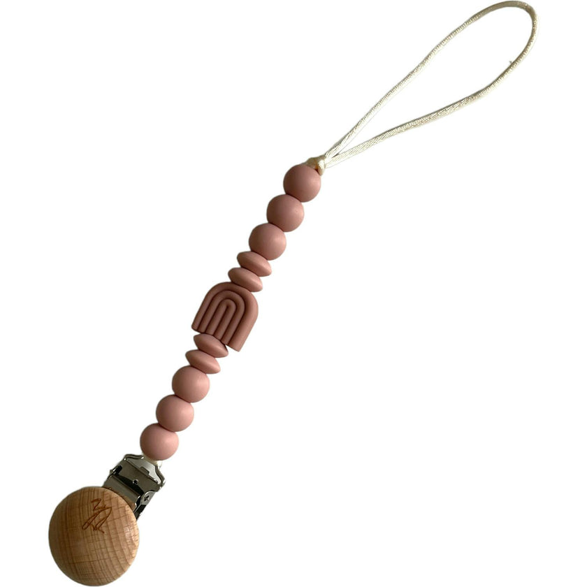 Rainbow Pacifier And Toy Clip