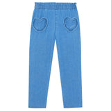 BONTON Duck Heart Pocket Pants - Chambray