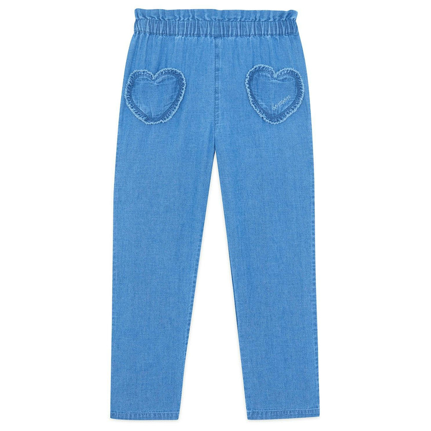 BONTON Duck Heart Pocket Pants - Chambray