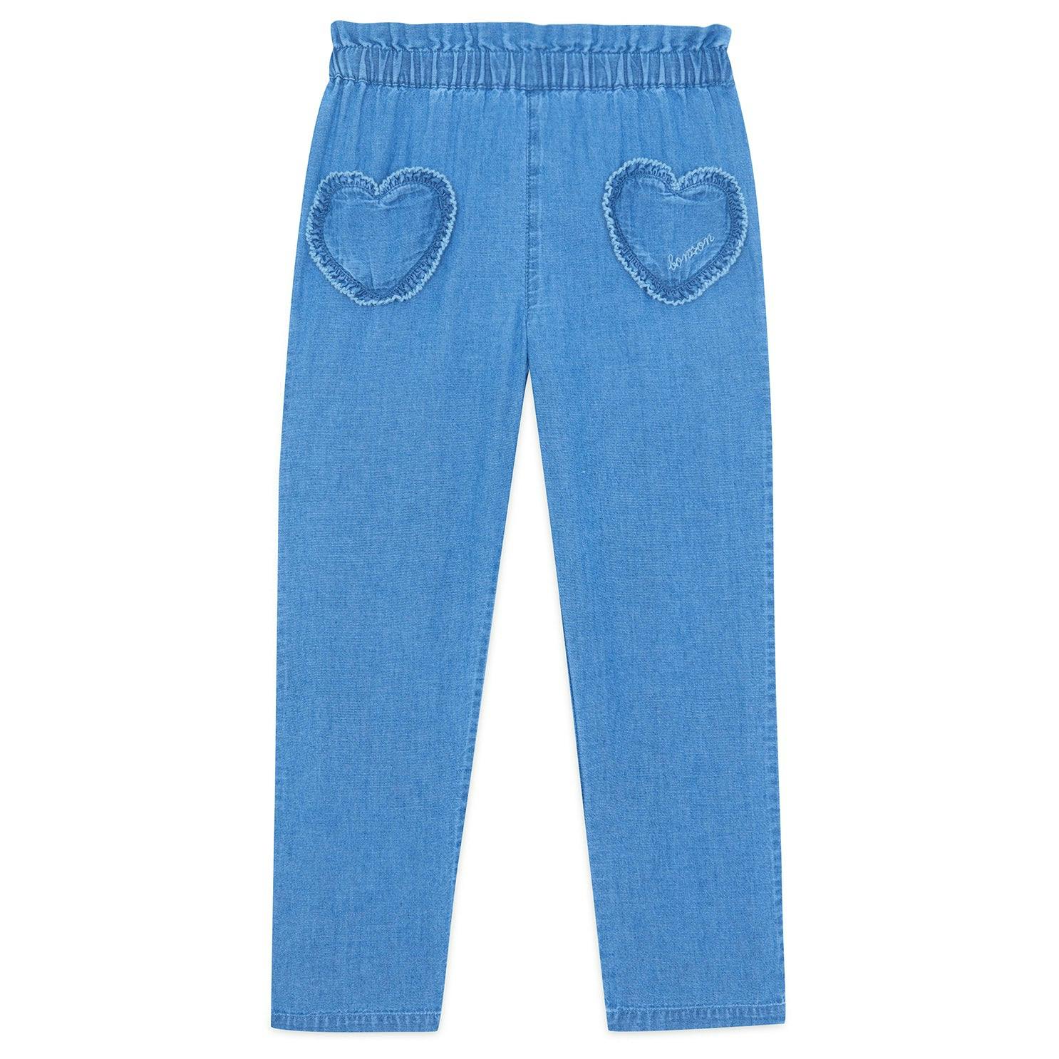 BONTON Duck Heart Pocket Pants - Chambray