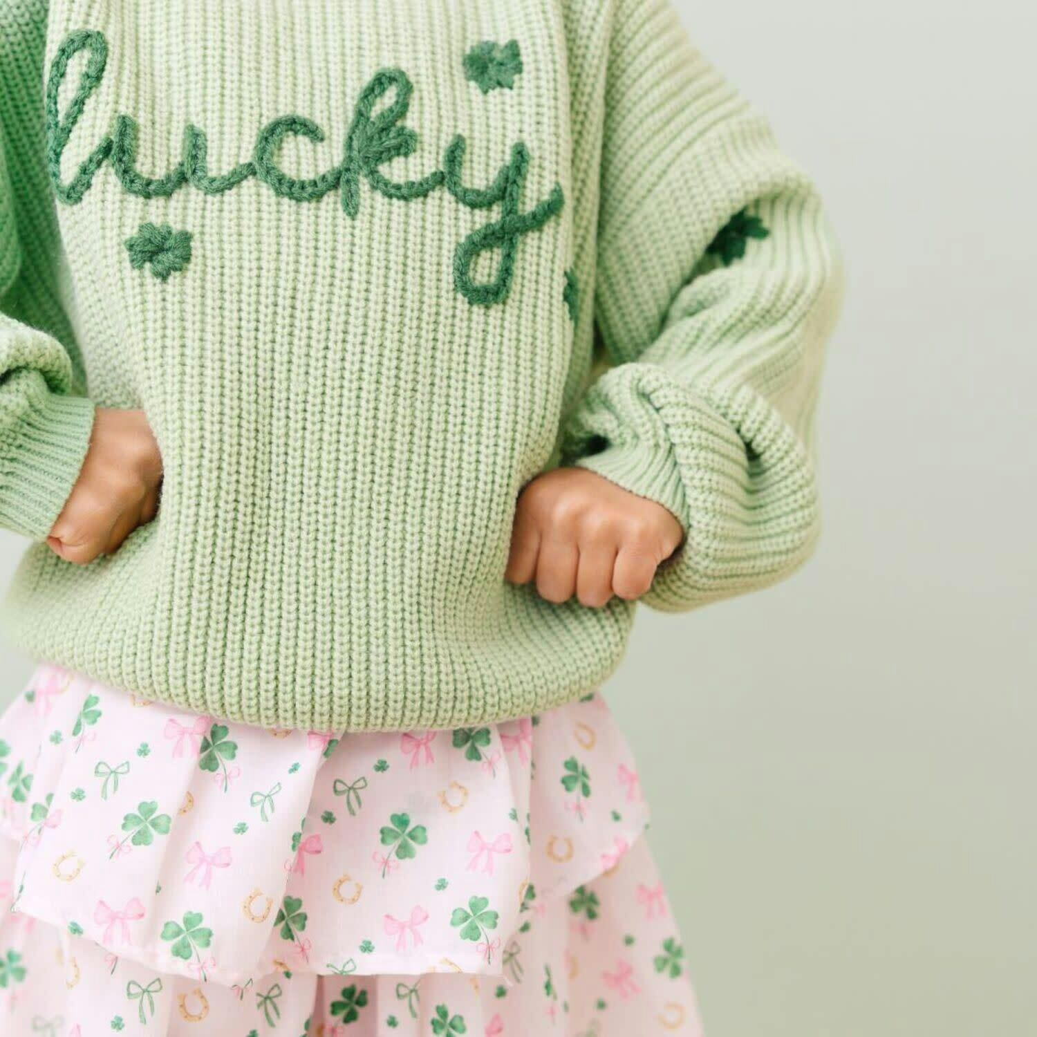 Lucky Shamrock St. Patrick's Day Knit Sweater