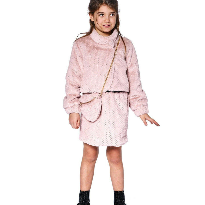 Fake Fur Skirt Pink