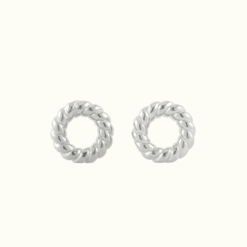 Rope Chunky Huggie Hoop Charms