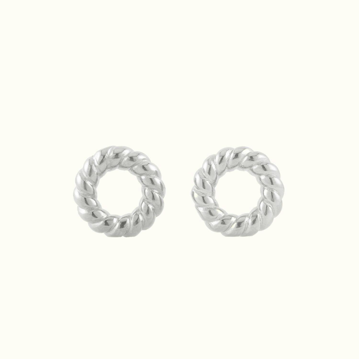 Rope Chunky Huggie Hoop Charms