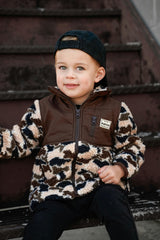 Brown Camo Sherpa