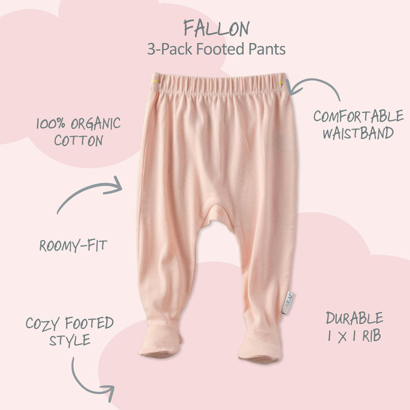 FALLON 3-Pack Footed Pants