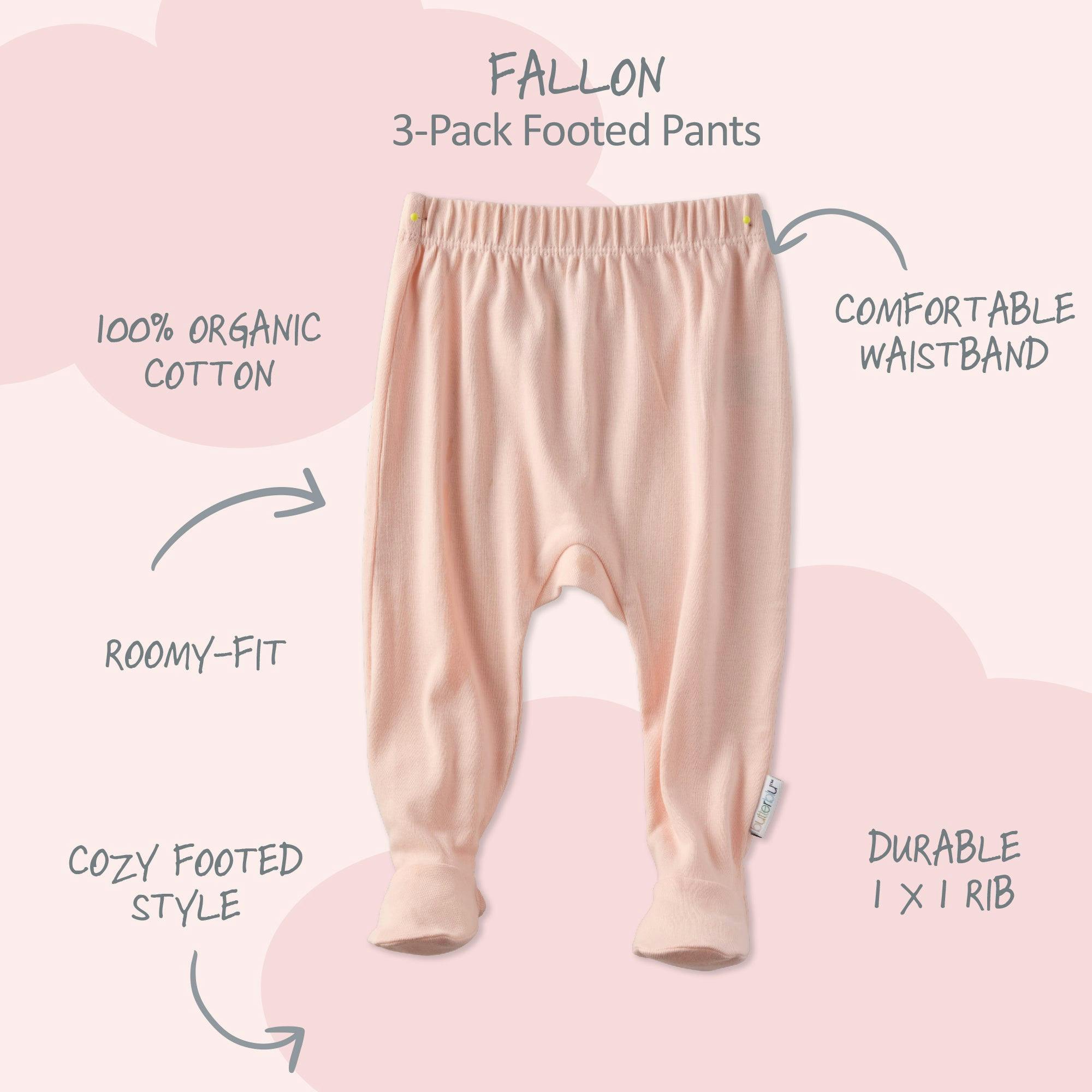 FALLON 3-Pack Footed Pants