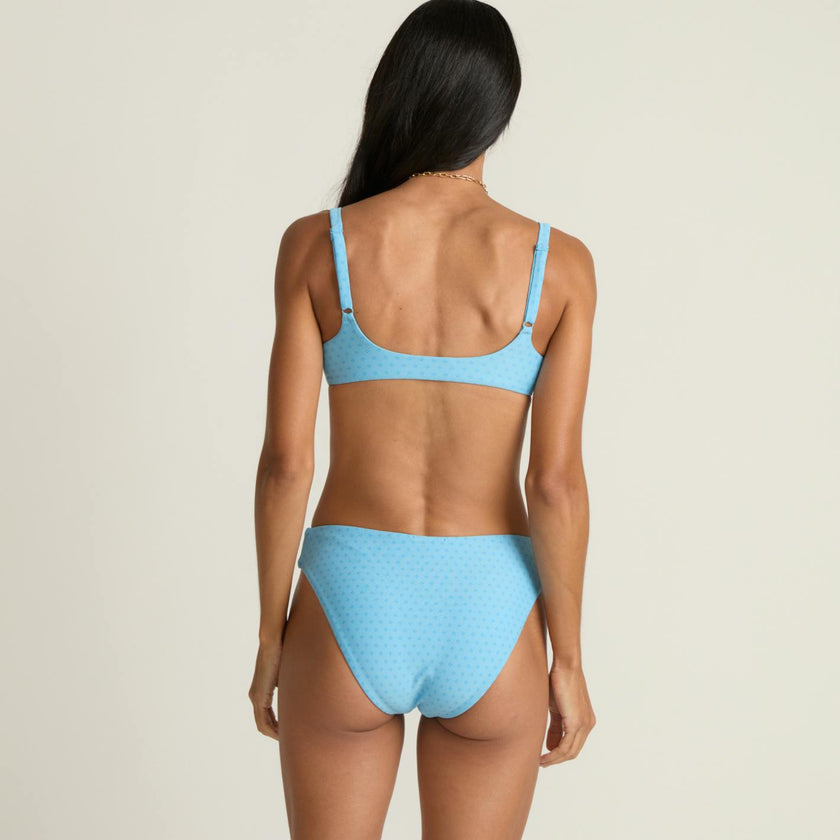 women's le marin dot mid rise bikini bottom