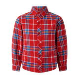 Tartan Classic Collar Long Sleeve Button-Up Shirt