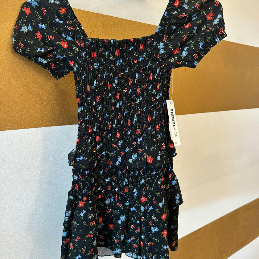 Kids Amber Smocked Ruffle Dress