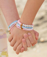 Hearts Bracelet Gift Set - Pink, White, Blue