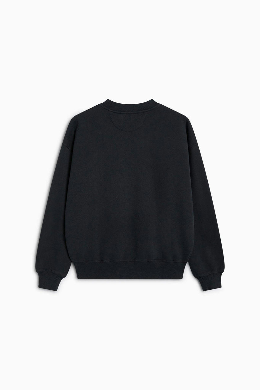 TNS Logo Rib Collar Woman Sweatshirt Moonless Night