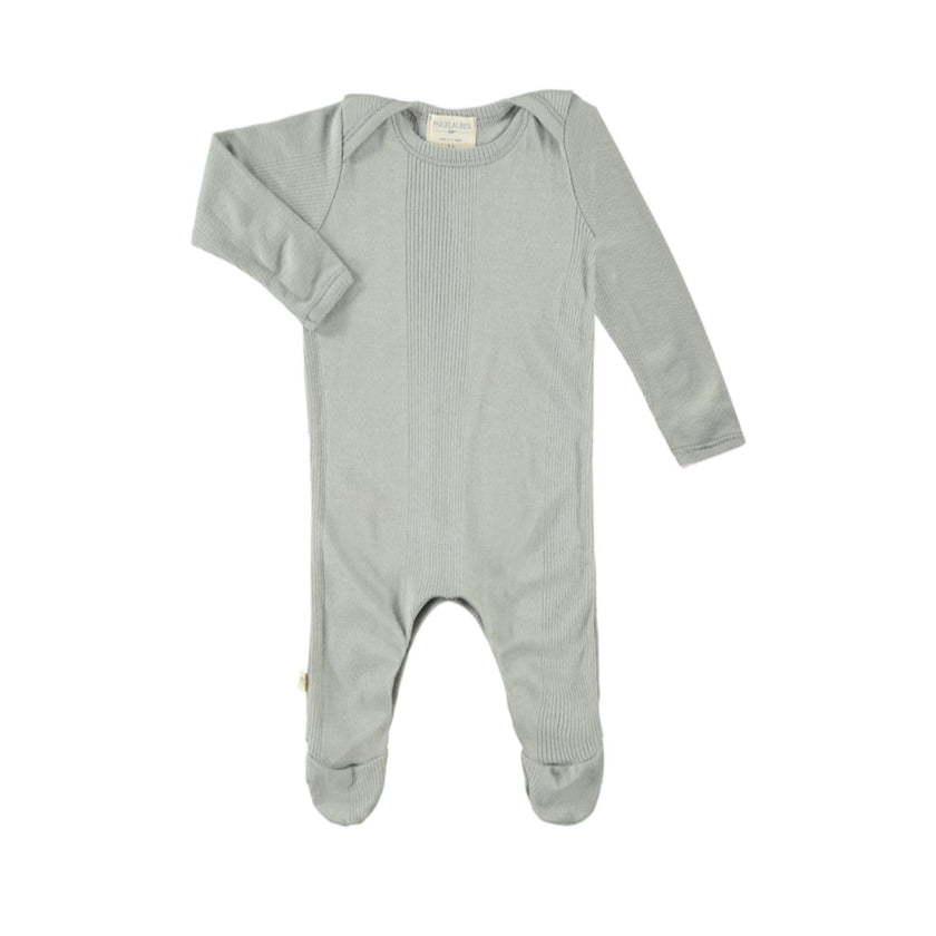 Variegated Rib Lap Tee Footie Pajama